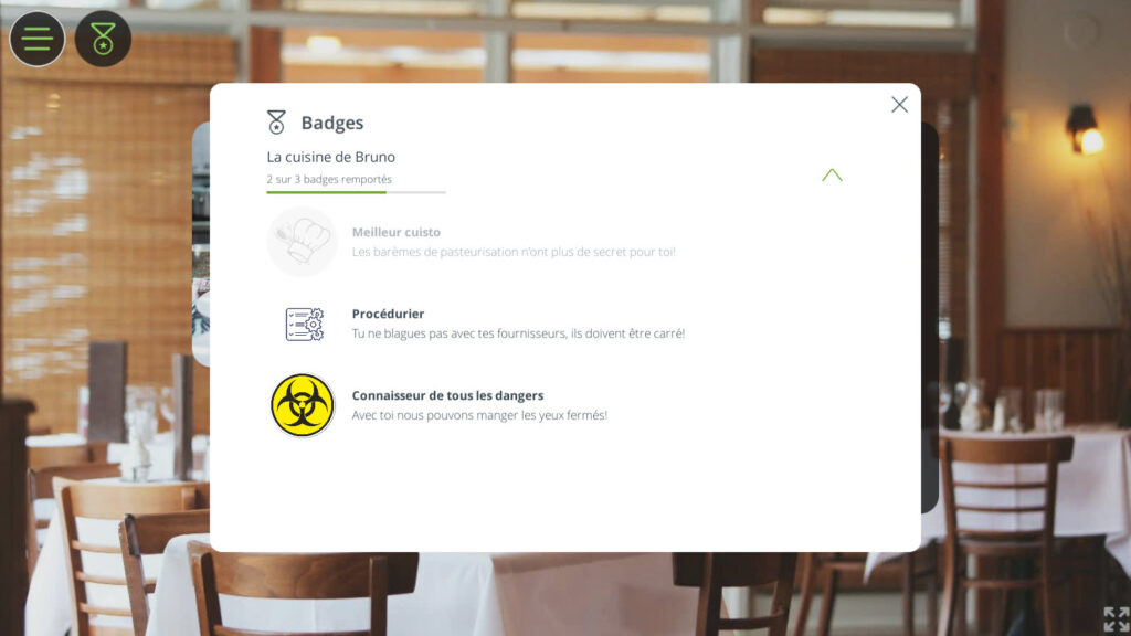 Système de badges